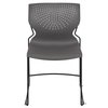 Flash Furniture Gray Plastic Stack Chair RUT-438-GY-GG